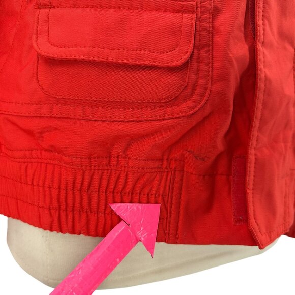 Burton Womens Large Jacket DryRide WMS Tabloid Hooded Zipper Ski Snowboard Coral - Picture 10 of 15